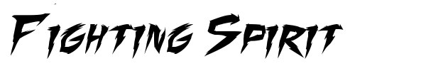 Fighting Spirit font preview